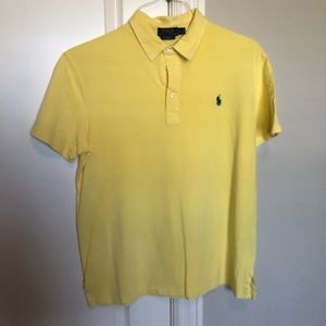 Yellow Featherweight Mesh Large Polo Shirt